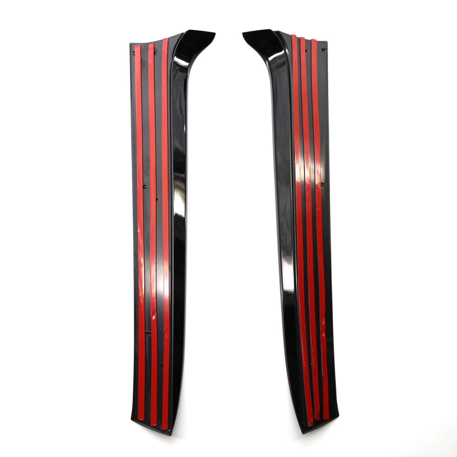 2Pcs Rear Window Side Spoiler Wing for R Variant Wagen Gloss Black
