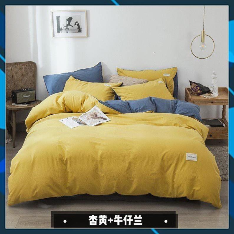 - Bộ chăn ga gối Cotton Tici chăn ga Hàn Quốc màu sắc lạ mắt miễn phí bo chun drap ga giường