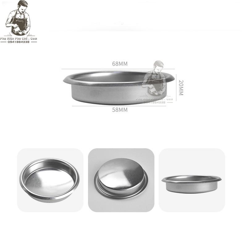 ư Phin Mù Inox Vệ Sinh Máy Pha Cà Phê Size 51mm, 53mm, 58mm - Filter Mù inox - Phin Mù Cao Su