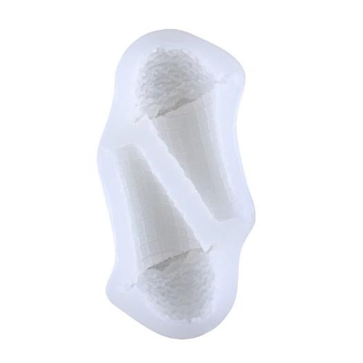 Khuôn silicon 4d làm rau câu làm bánh mẫu 2 kem ốc quế