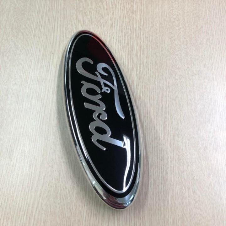 Logo biểu tượng truớc xe FORD Kích thước 23cm*9cm: Mầu Đen, Xanh và Lá Cờ Mỹ