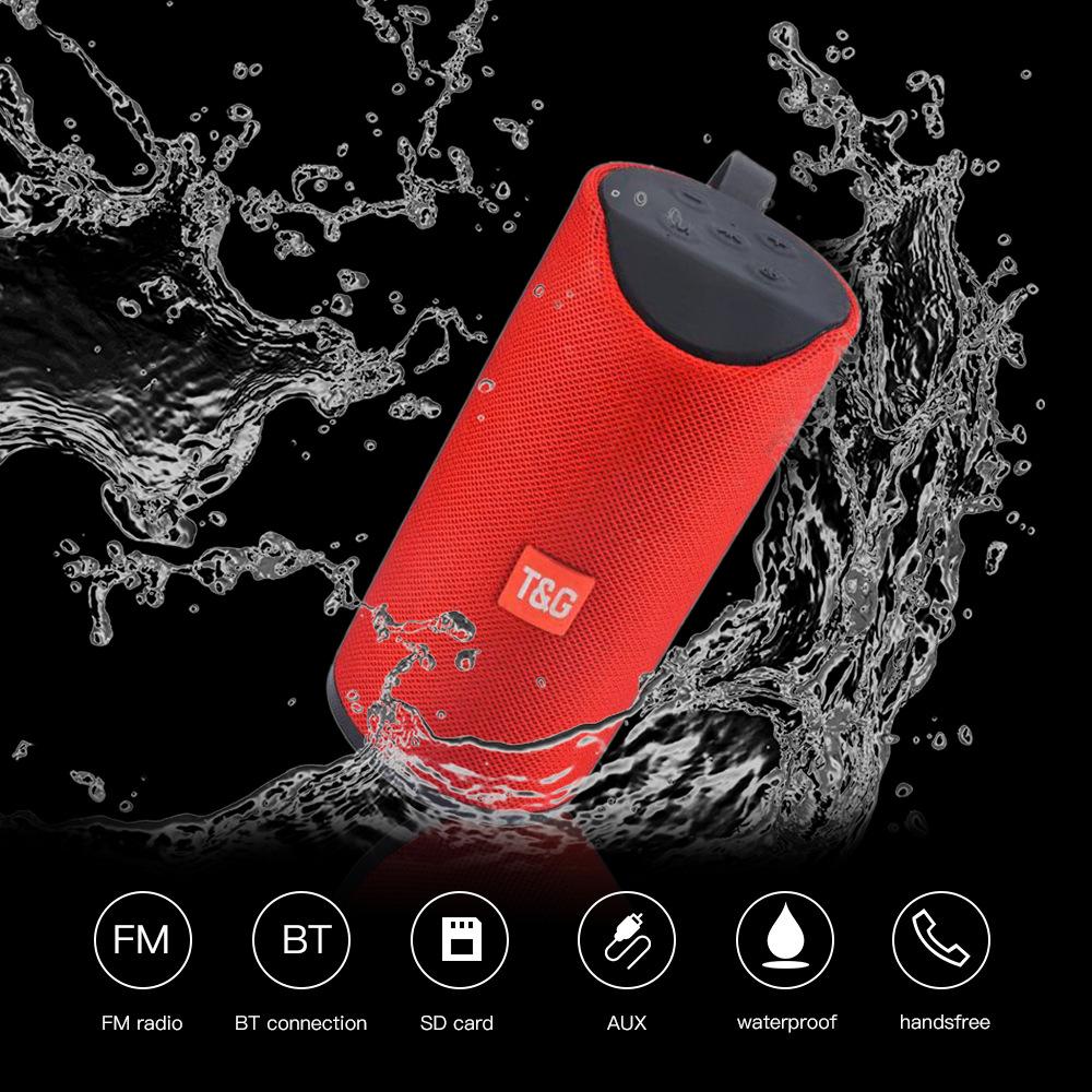 Âm thanh chống nước Loa không dây Bluetooth TWS Kết nối Bluetooth 5.0 Âm thanh vòm Cuộc gọi rảnh tay Thẻ TF Đài FM Loa AUX Màu sắc: Đen