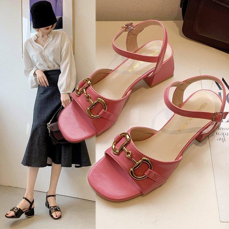 Giày Cao Gót Mũi Tròn Thời Trang Cho Nữ