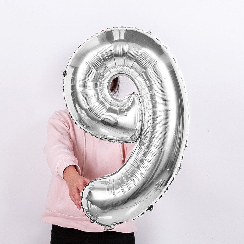 Bóng kiếng số trang trí tiệc sinh nhật 70cm
