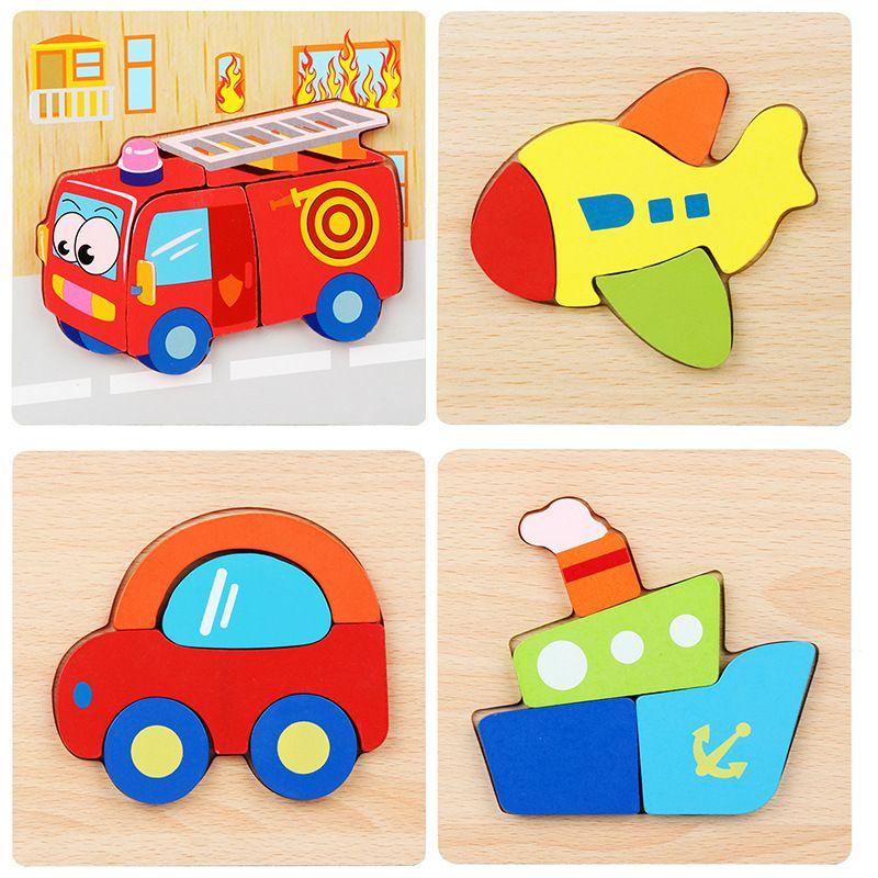Đồ chơi ghép hình gỗ nổi 3D, Tranh Xếp Hình Gỗ 3D giáo dục nhiều chủ đề giúp bé phát triển trí tuệ