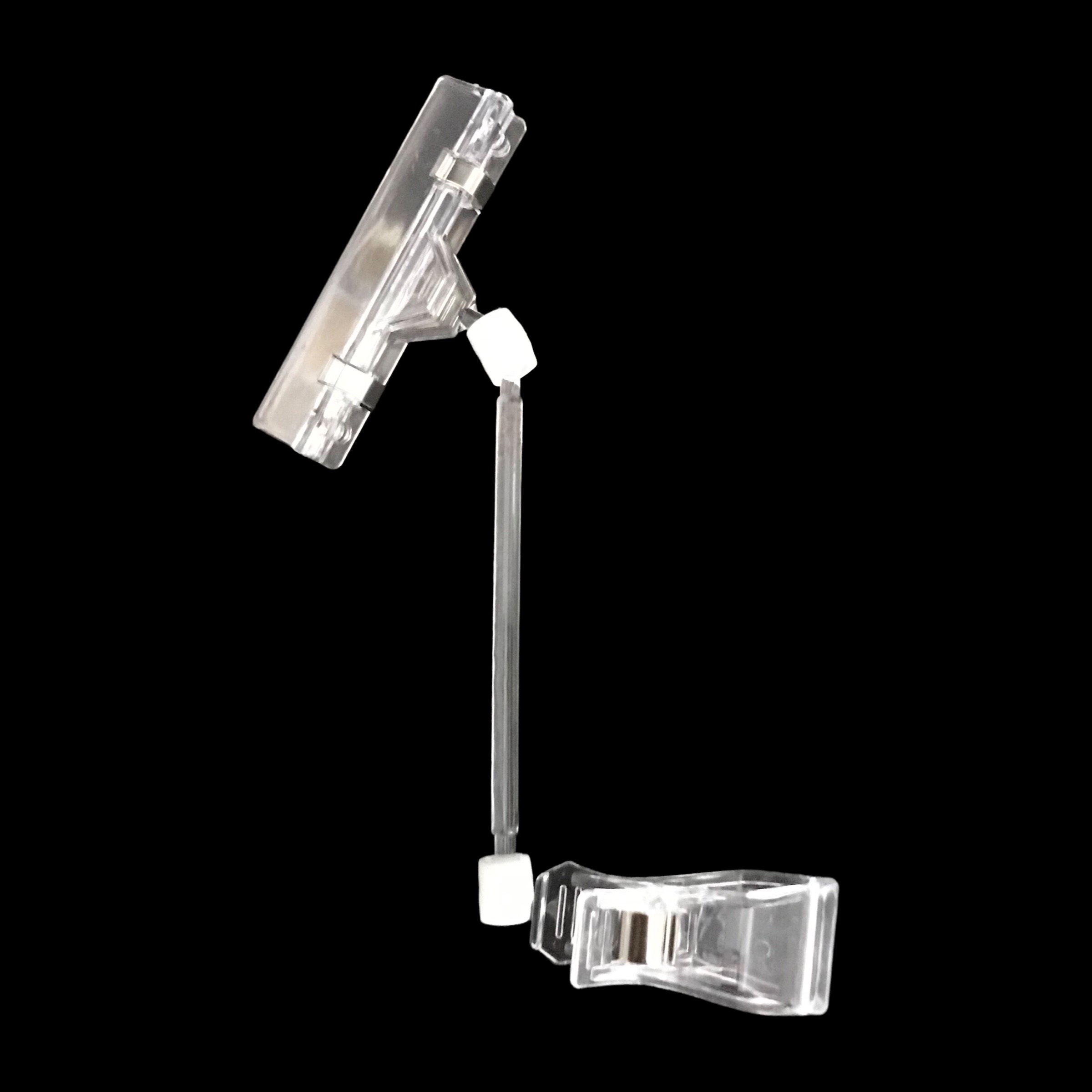 Kẹp nhựa JE011 21cm 2 đầu trắng trong - Bịch