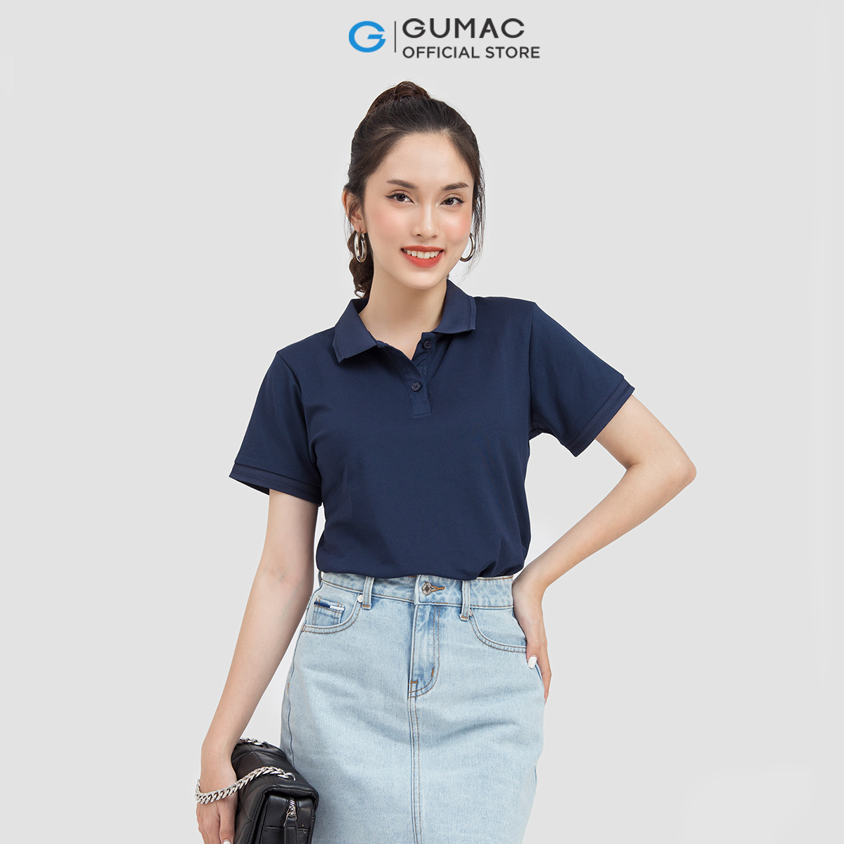 Áo polo nữ GUMAC ATC06013 phối bo