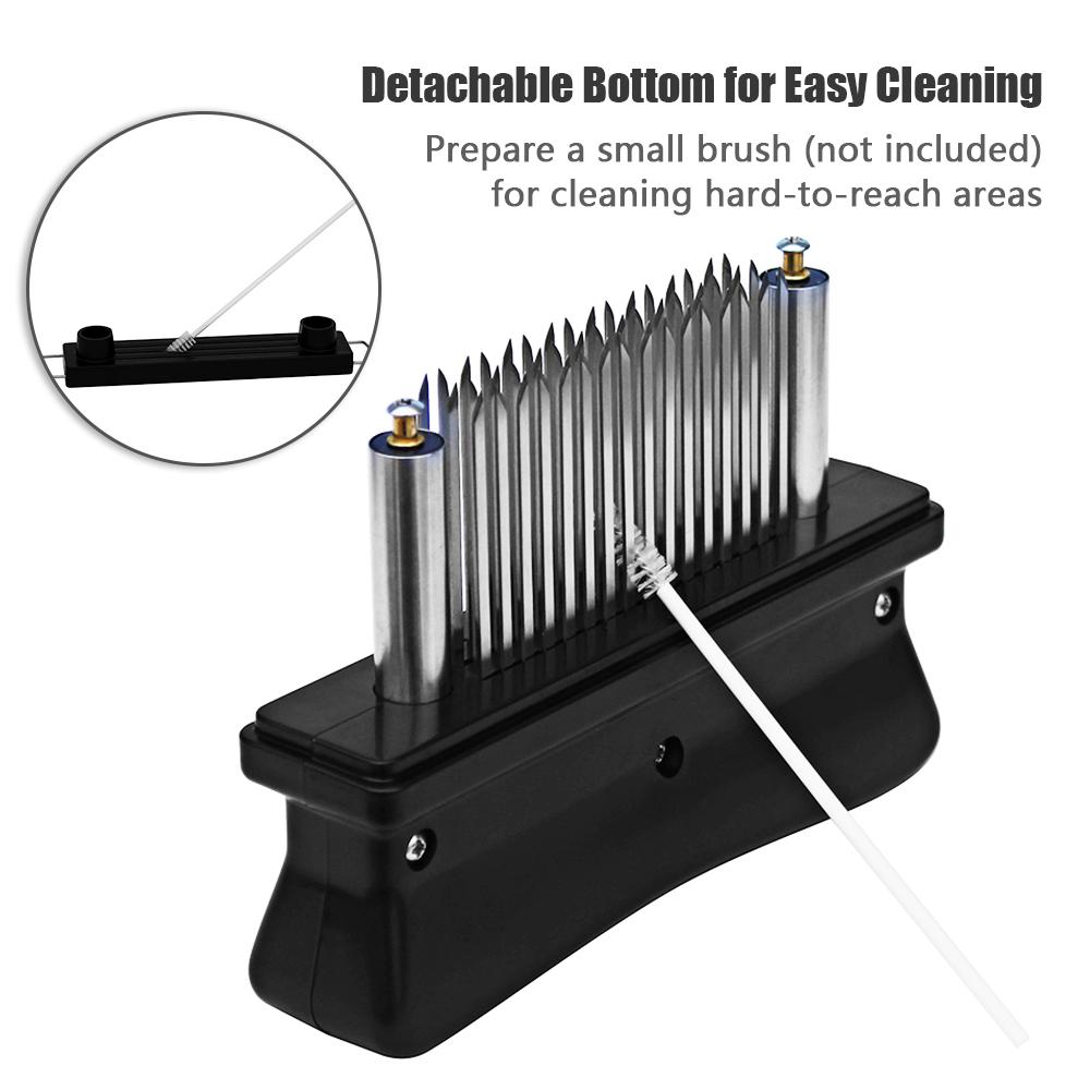 Máy làm mềm thịt Dụng cụ làm mềm thịt với 48 lưỡi kim thép không gỉ