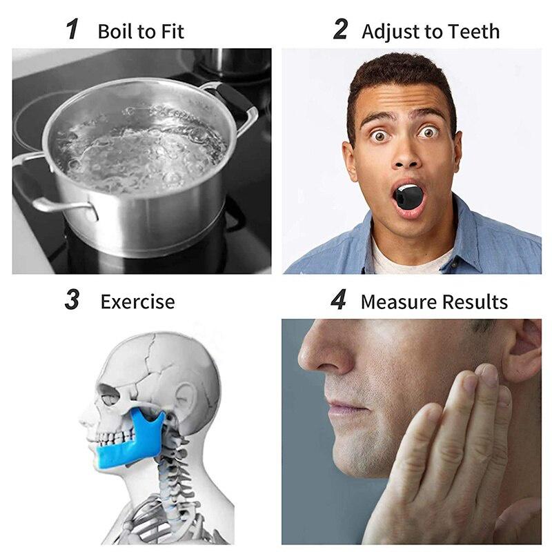Fitness Face Masseter men facial pop n go mouth jawline Jaw Muscle Exerciser chew ball chew bite breaker training Body Skin Care