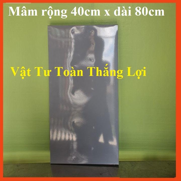 Mâm sắt V lỗ ( rộng 40cmx dài 80cm) ráp kệ sắt V lỗ đa năng