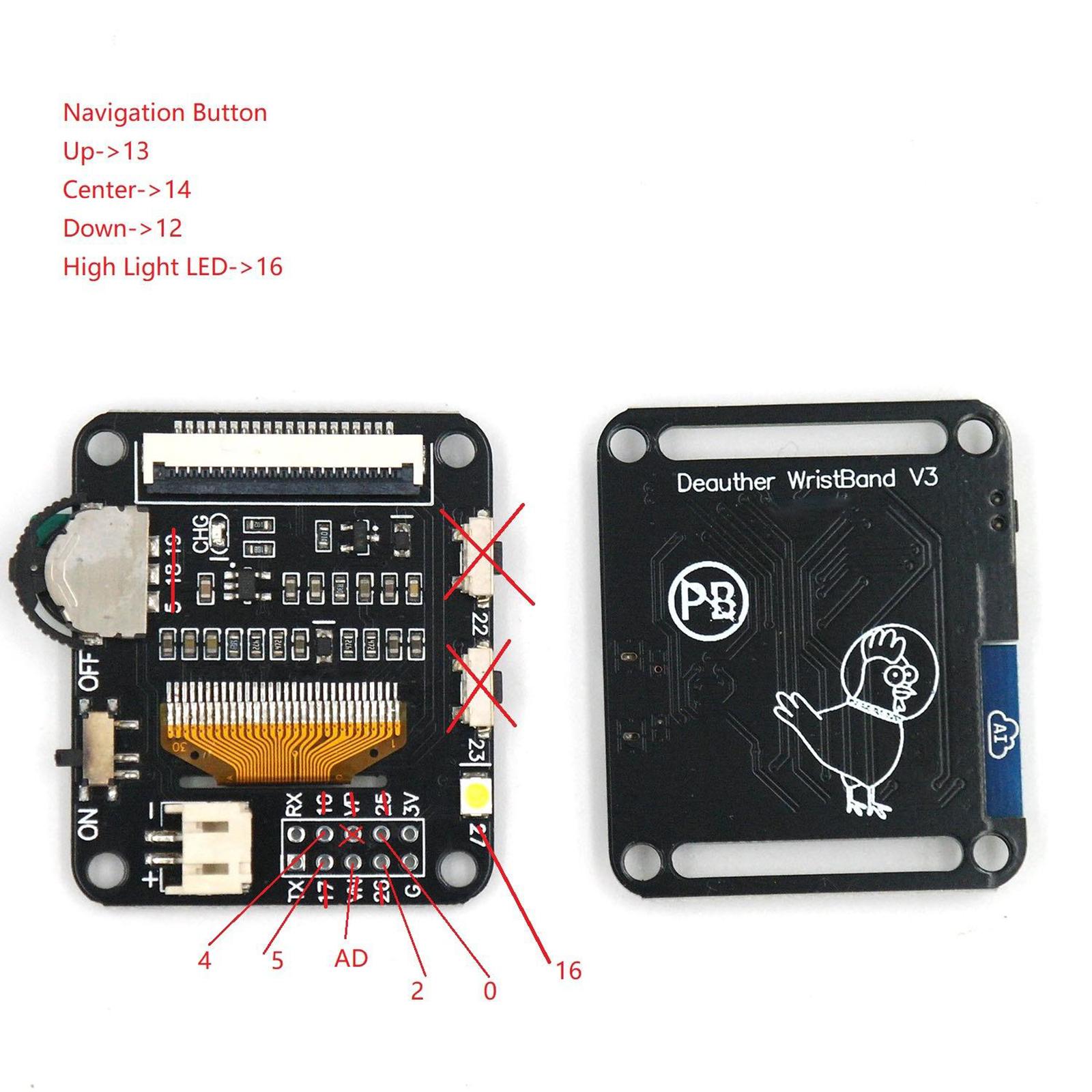 WiFi Test Tool Deauther Watch Programmable Development Board WiFi Deauther Watch