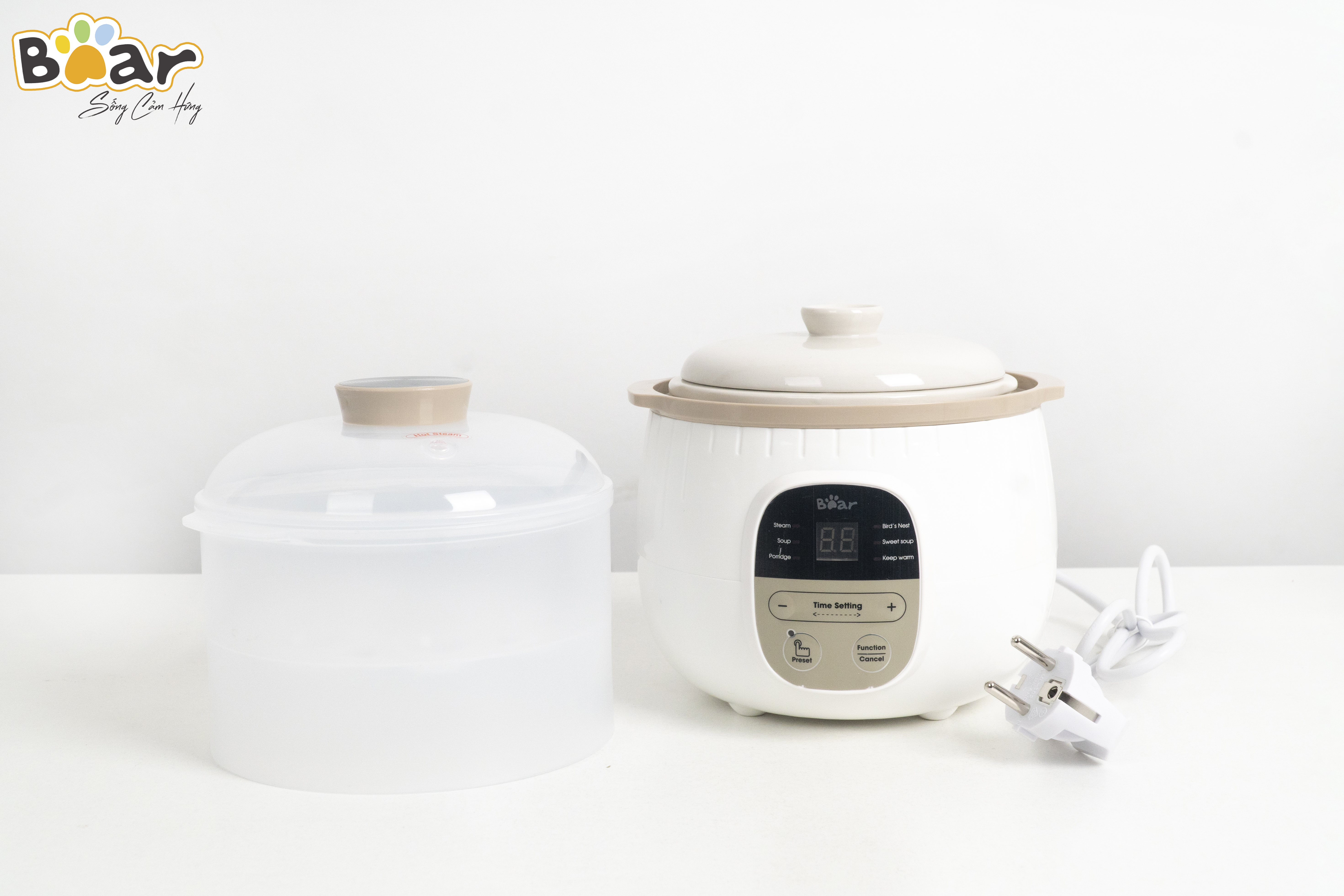 Nồi nấu chậm 0,8L Bear SUBE001- PHIÊN BẢN QUỐC TẾ - HÀNG CHÍNH HÃNG