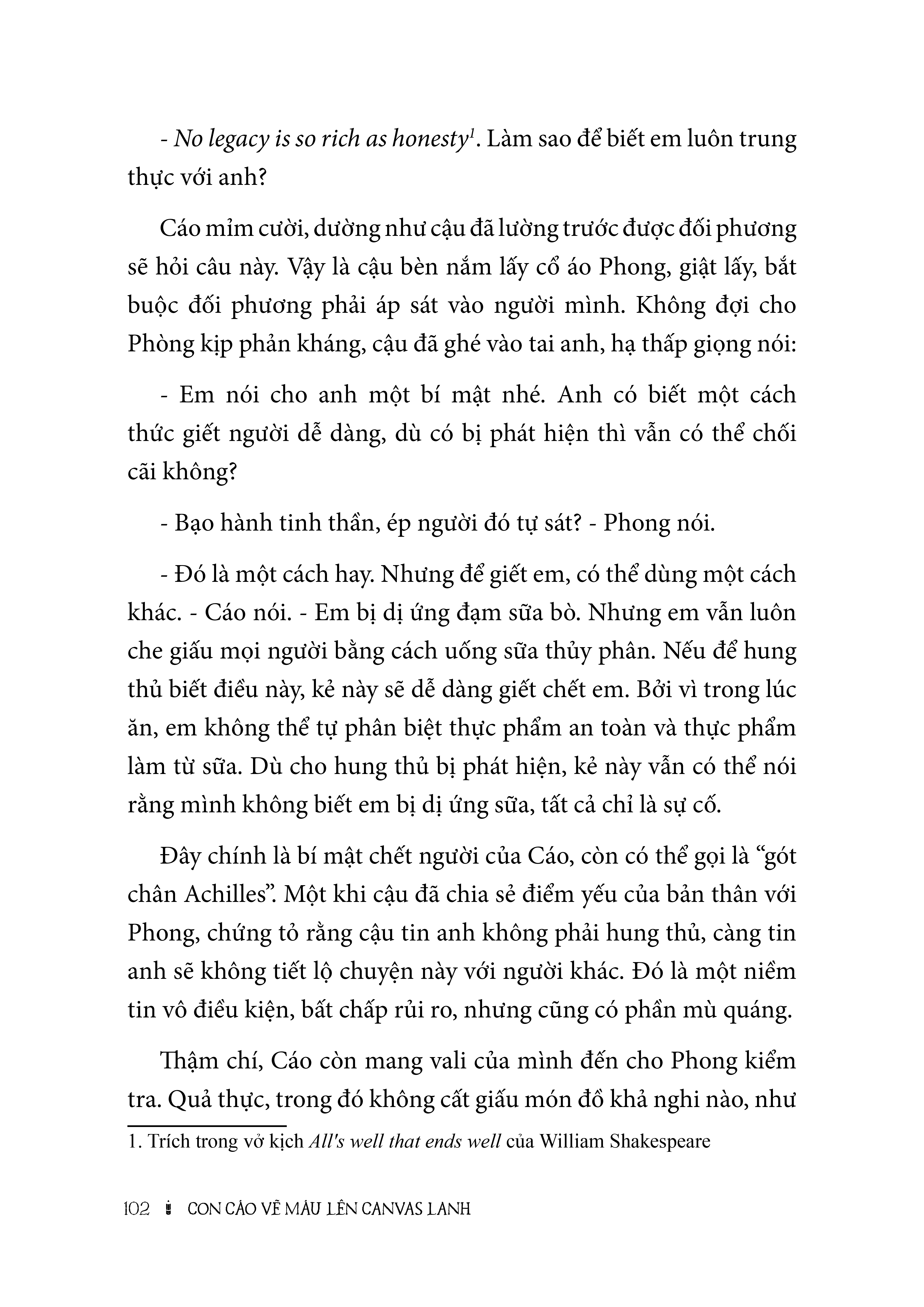 Sách - Con Cáo Vẽ Máu Lên Canvas Lanh