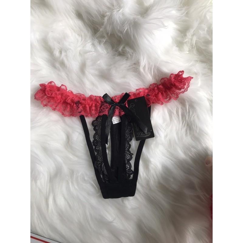 Quần lọt khe nữ - Quần lót ren sexy C6- Quần lót lọt khe nữ sexy - Quần lót nữ lọt khe xẻ dáy - Quần chíp ren nữ