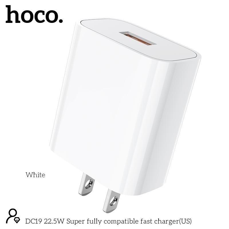 Bộ sạc nhanh Hoco nx19 vooc kèm cáp type c qc 3.0 pd 22,5w - củ sạc kèm dây sạc cho samsung huawei,... - hàng chính hãng