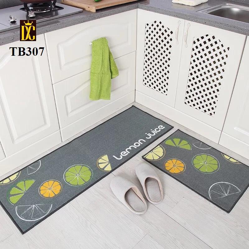 Bộ thảm bếp gồm 2 thảm giao hình ngẫu nhiên