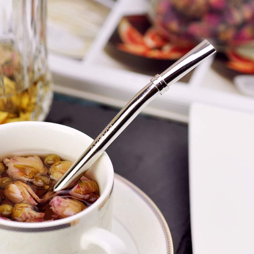 THÌA CAFEMUỖNG CAFE KIÊM ỐNG HÚT BẰNG INOX UỐNG CAFE CAO CẤP TIỆN LỢI