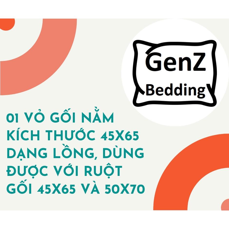 Vỏ gối nằm Cotton Poly vỏ gối đẹp, dễ thương, hàng không kèm ruột, kích thước 45cmx65cm