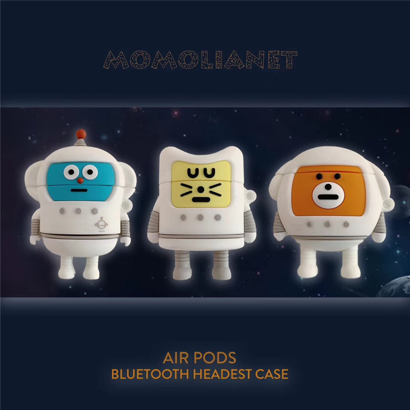 Bao Case Cho Airpods 1/ Airpods 2 Hình Phi Hành Gia NASA Cute