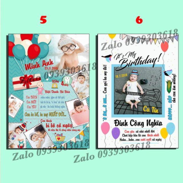 Bảng thành tích , bảng ảnh 12 tháng cho bé