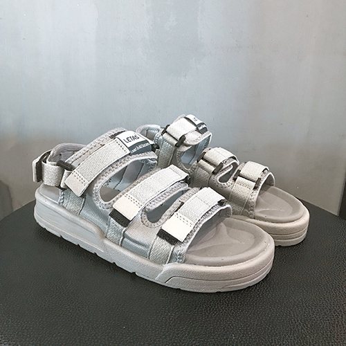 Hot New Sandal Nam Nữ Đế Cao Siêu Nhẹ, Êm Chân, Cá Tính - D1001 Ghi Ghi