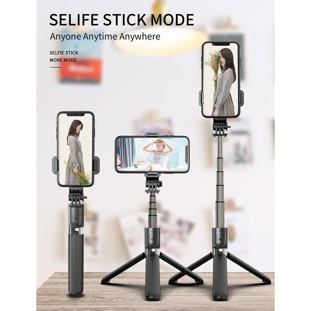 Extendable Selfie Stick Tripod Bluetooth Remote Control Shutter for Cell Phone
