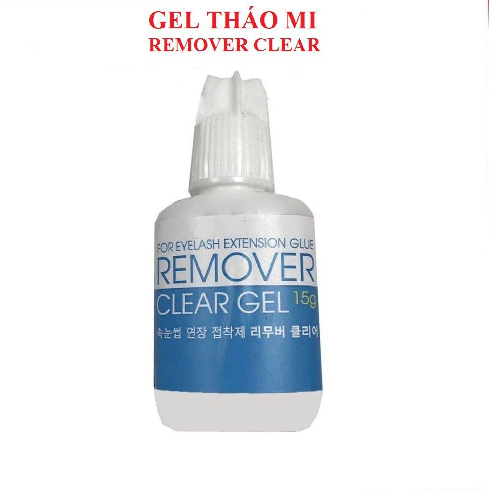 Gel tháo mi xanh remover clear gel