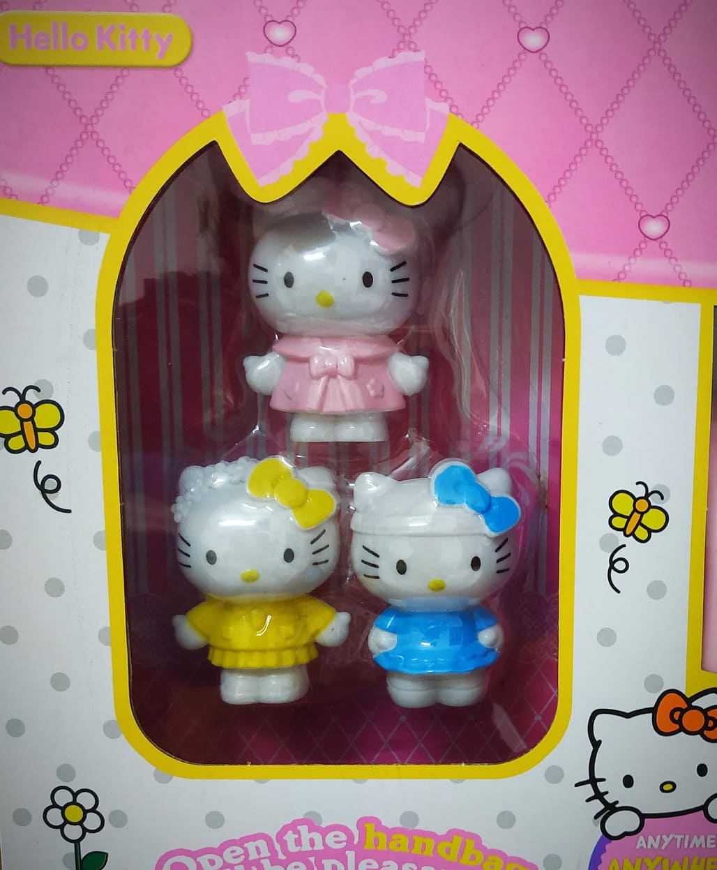 Bộ đồ chơi ngôi nhà khép kín Dream House Hello Kitty mẫu phòng bếp gấp gọn dạng túi xách cao cấp kèm đồ nội thất