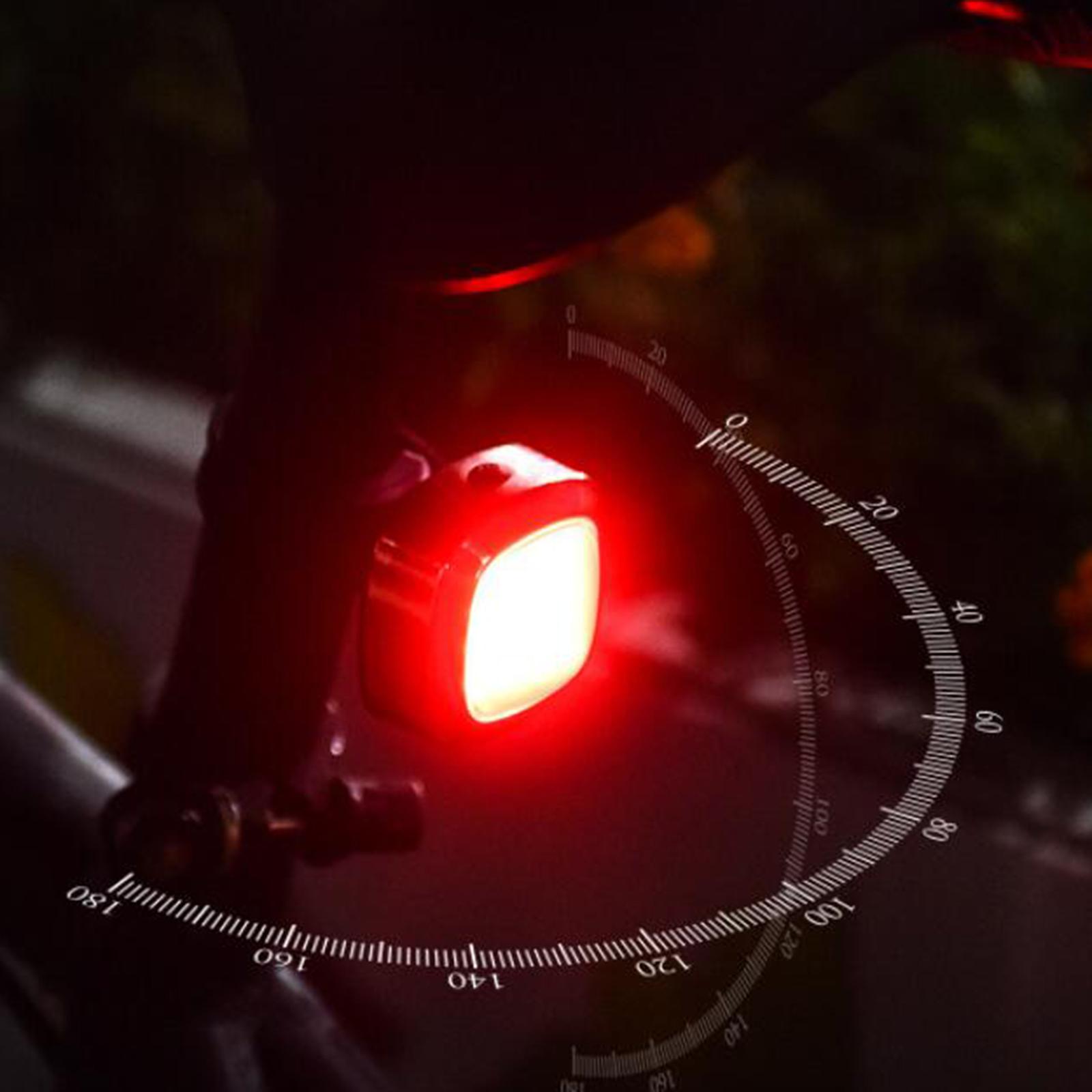 Waterproof Bicycle Bike Smart Brake Light Sense USB Tail Rear Lamp
