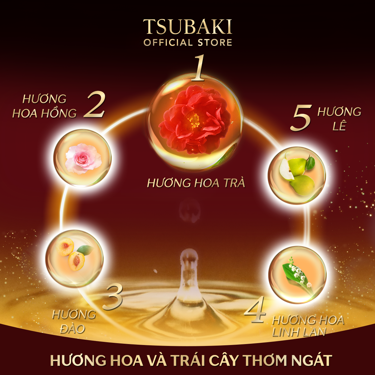 Dầu Xả TSUBAKI Dưỡng Tóc Bóng Mượt 490ml