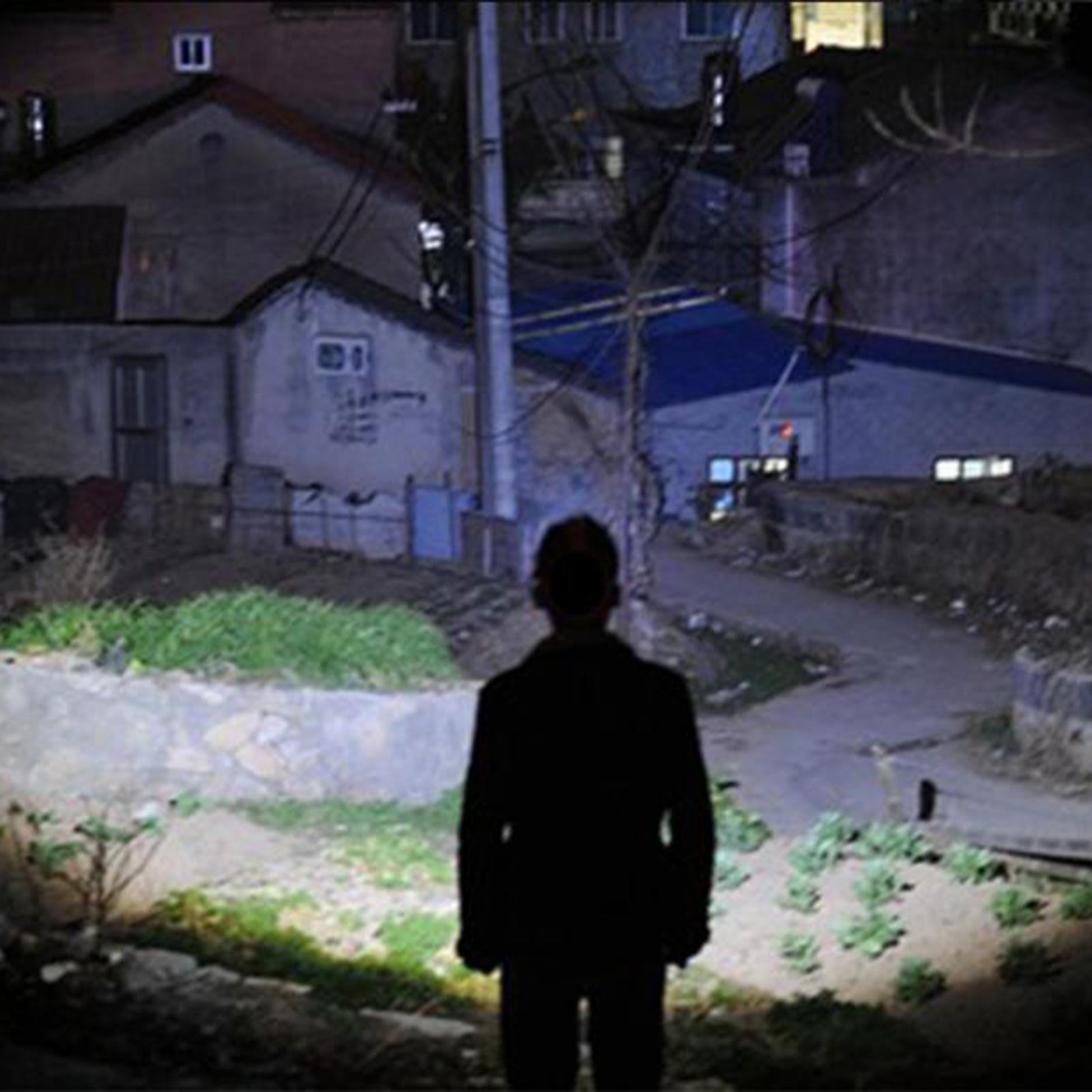 Adjustable Comfortable Headlamp with White Red Lights 3 Modes for Fishing Black