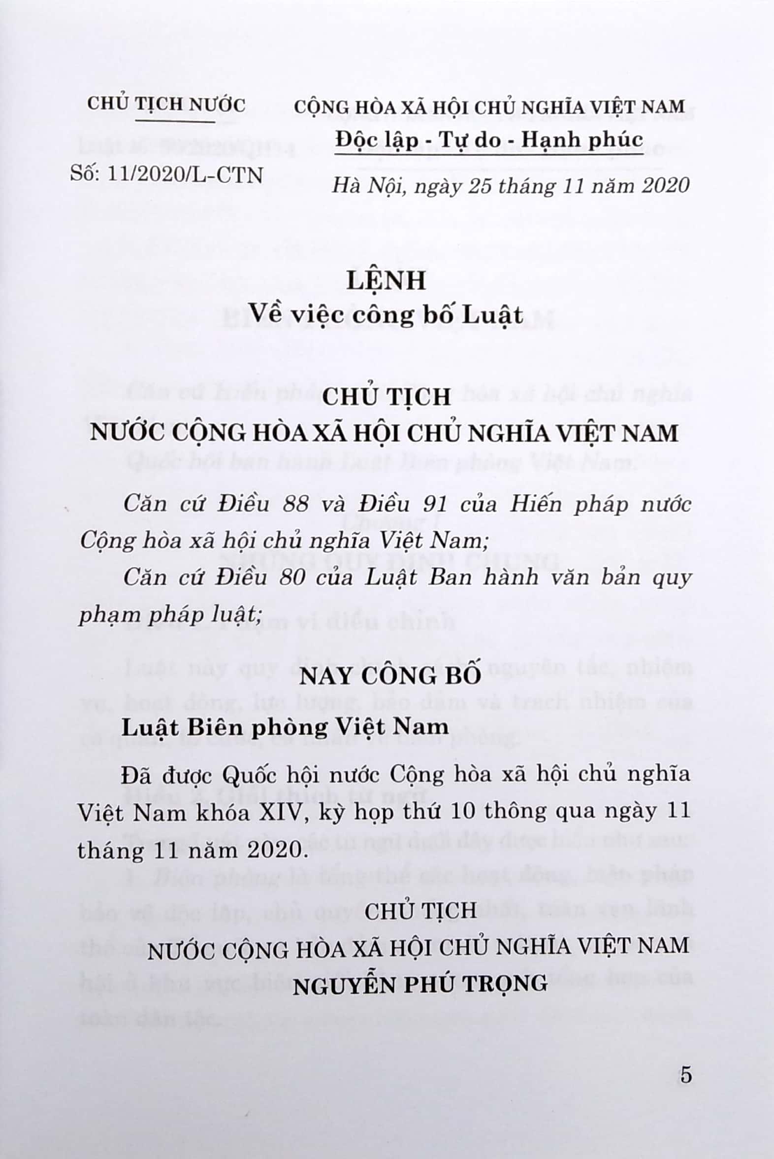 Luật Biên Phòng Việt Nam