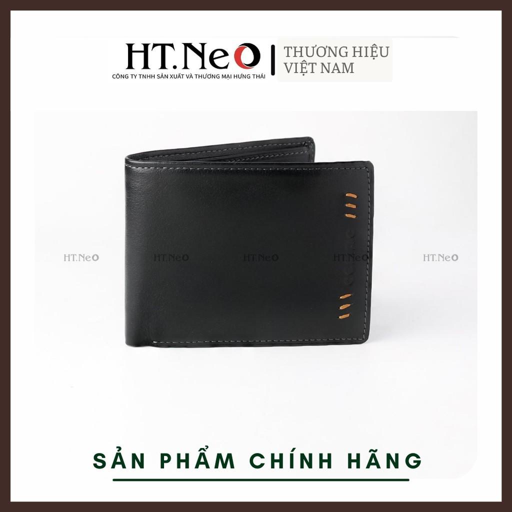 Ví ngang da nam - Ví ngang HT.NEO da bò cao cấp nguyên miếng, thiết kế mạnh mẽ nam tính, nhiều ngắn đựng giấy tờ VN30