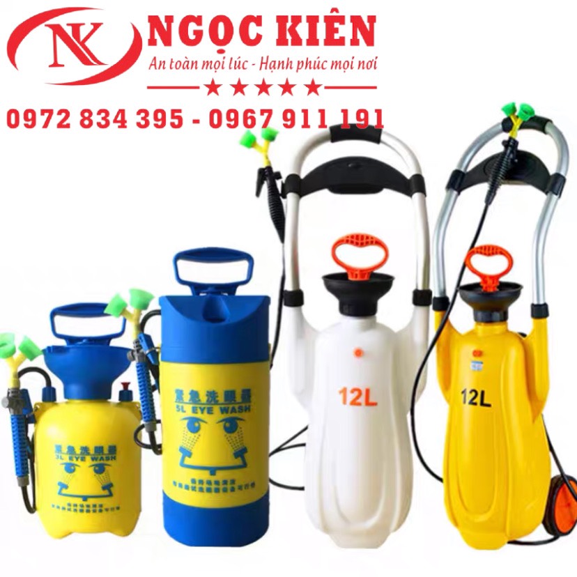 Bình rửa mắt khẩn cấp di động loại 12L