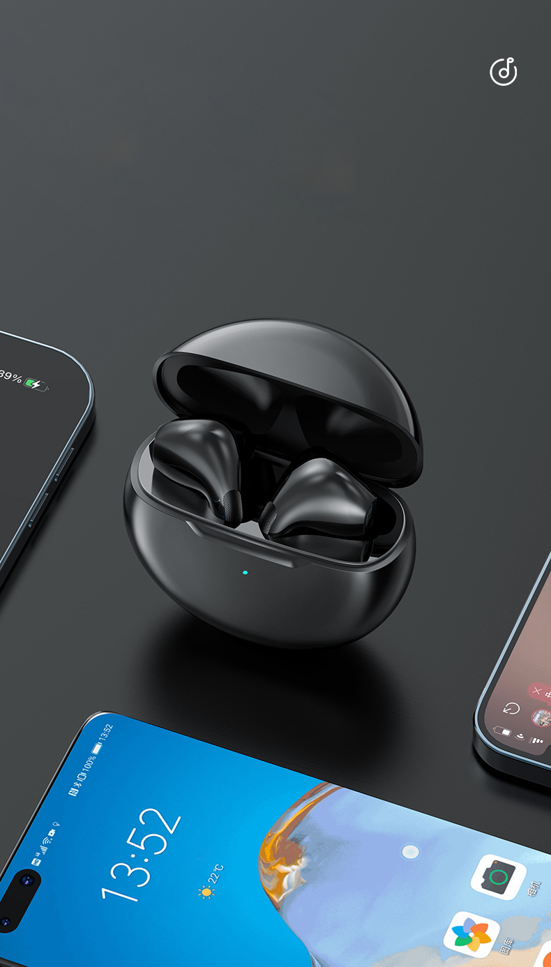 Tai nghe Bluetooth V5.0 True Wireless Earbuds PKCB Điều Khiển Cảm Ứng Chống Ồn Âm Thanh Mềm Mượt - Hàng Chính Hãng