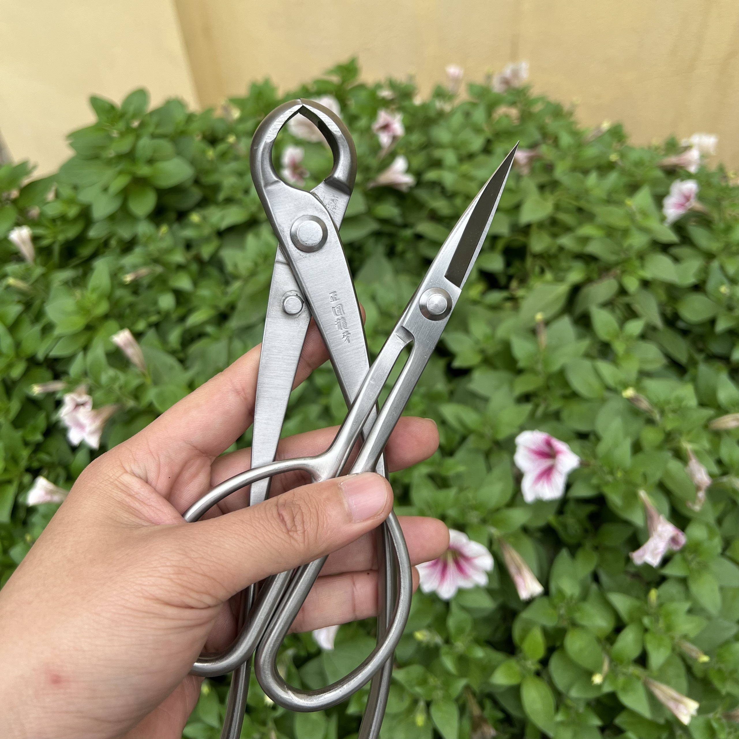 Bộ Dụng Cụ Bonsai, Cây Kiểng Chuyên Nghiệp : Kìm Cạp Tròn Ryuga + Kéo Cắt Cành Thép Đúc Nguyên Khối + Kéo Tỉa Dăm, Tỉa Lá