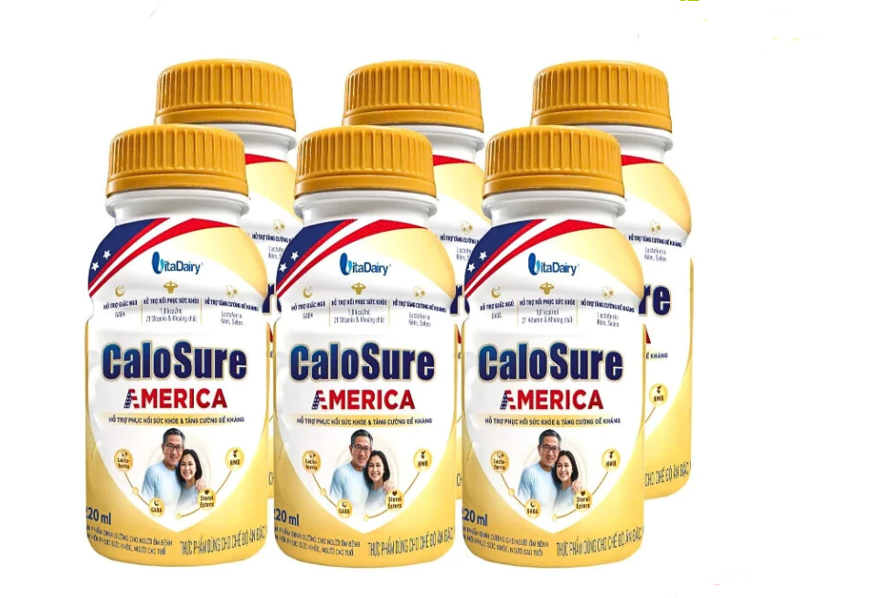 Sữa Pha Sẵn Vitadairy Calosure America 237ml (1 Lốc 6 Chai) giúp bảo vệ tim mạch, tăng đề kháng