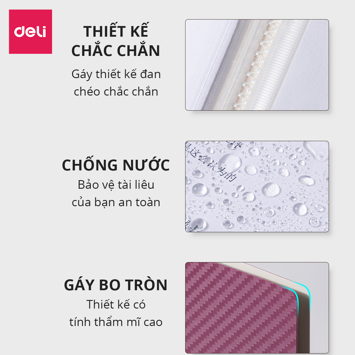 File Lá Đựng Tài Liệu A4 / Túi Tài Liệu Lá A4 20/30/40/60 Lá Deli - Lưu Trữ Tài Liệu Chứng Từ Hồ Sơ Phù Hợp Học Sinh Văn Phòng