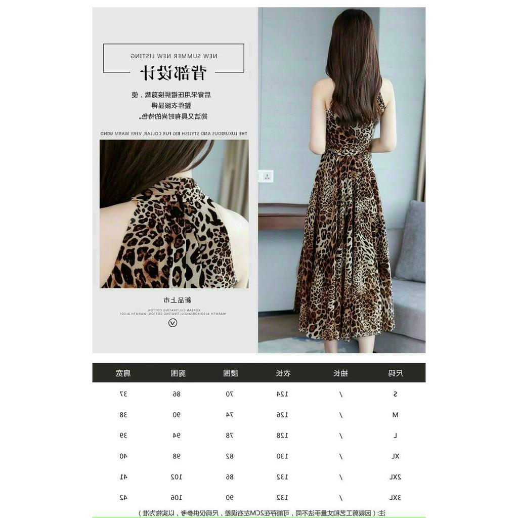 Váy Xòe Nữ, Đầm Nữ Đầm Dáng Xòe Cổ Tròn Họa Tiết Da Beo 2 Lớp Chất Voan Lụa Cao Cấp.