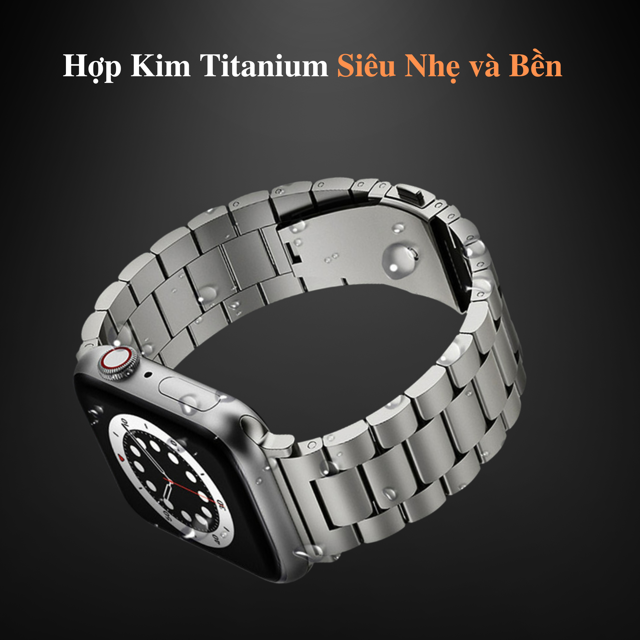 Dây Đeo Thay Thế Titanium Dành Cho Apple Watch Ultra / Apple Watch Series 1-8/SE/SE 2022, Kai.N Titanium Alloy Band - Hàng Chính Hãng