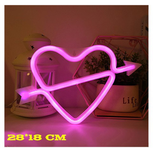 Đèn LED Neon trang trí phòng ngủ, quán dùng pin + USB