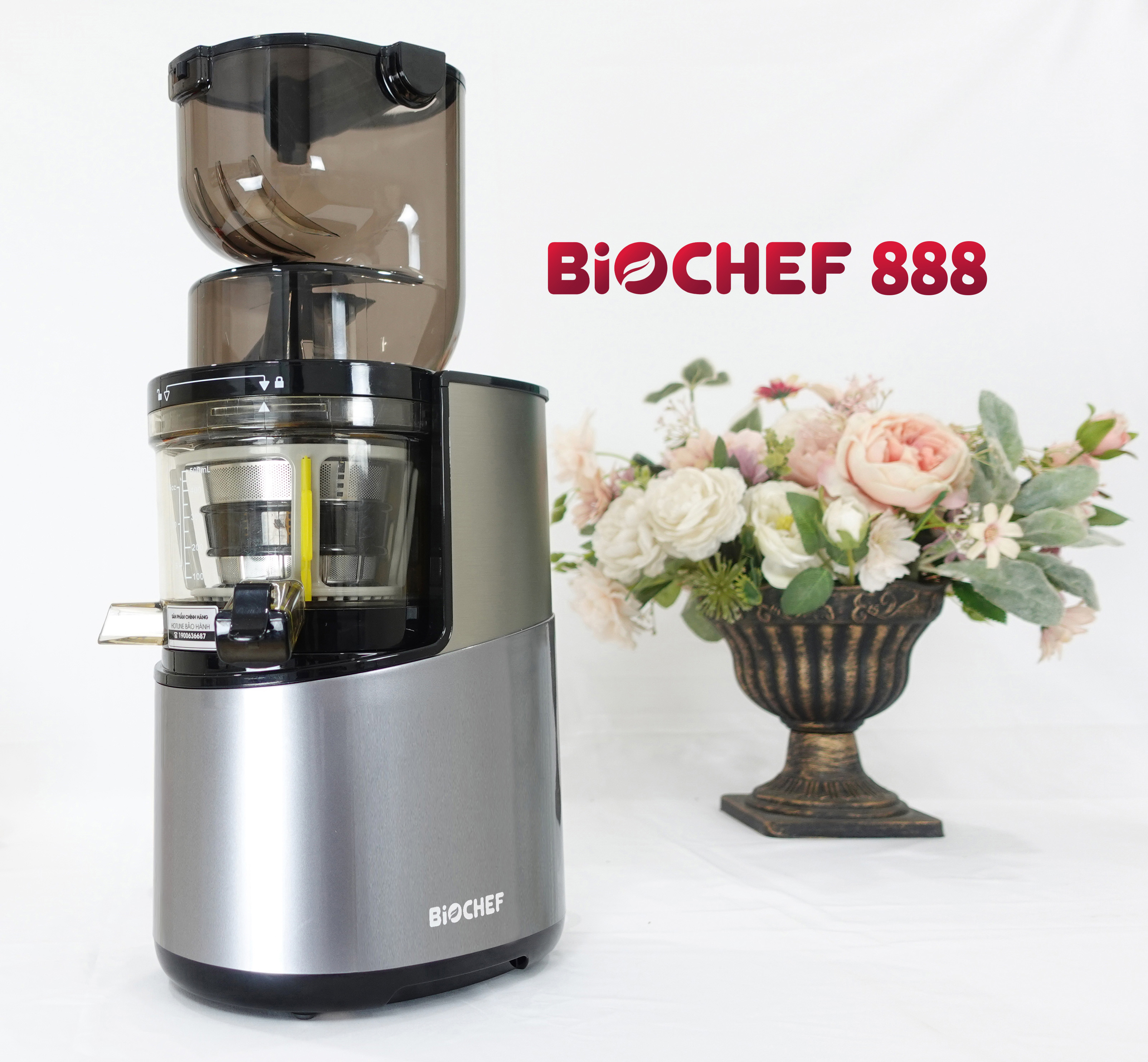 Máy ép trái cây Biochef 888 - Máy ép chậm - Hàng Chính Hãng