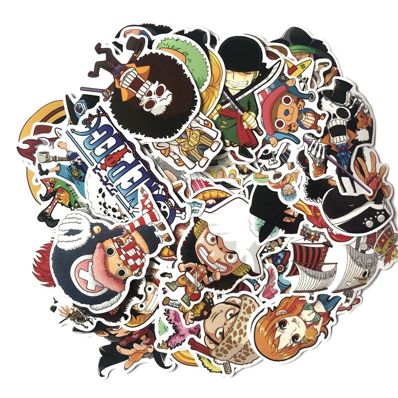 Bộ 60 miếng Sticker hình dán One Piece Set60