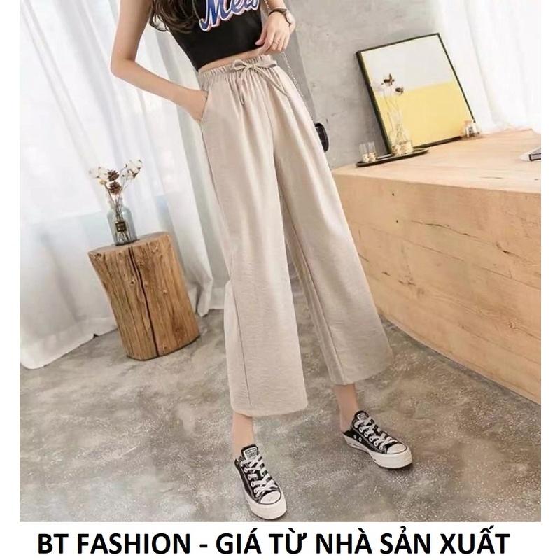 Quần Dài Đũi Không Nhăn - Ống Rộng Thời Trang Mới BT Fashion + Hình Thật