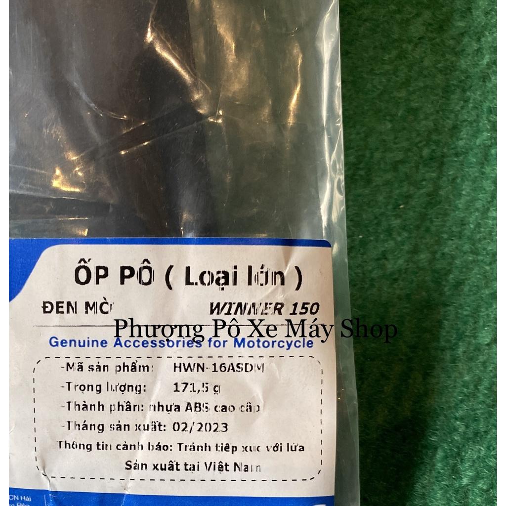 Ốp pô ốp đuôi pô NHỰA dẻo ABS đen mờ chống nóng dành cho Winner V1/ Winner X/ Exciter 150