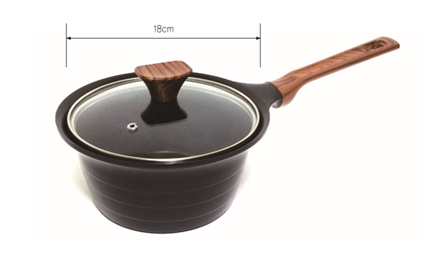 Nồi ceramic made in Korea 18cm đáy từ
