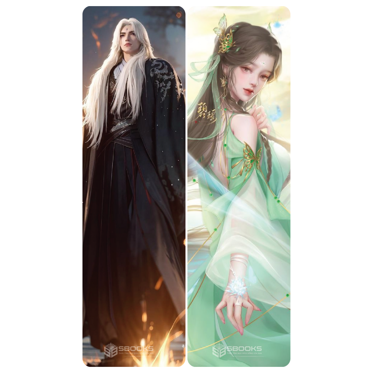 10 Cái Bookmark Kẹp Sách, Dấu Trang Hoạ Tiết Tranh Tru Tiên  - SBOOKS