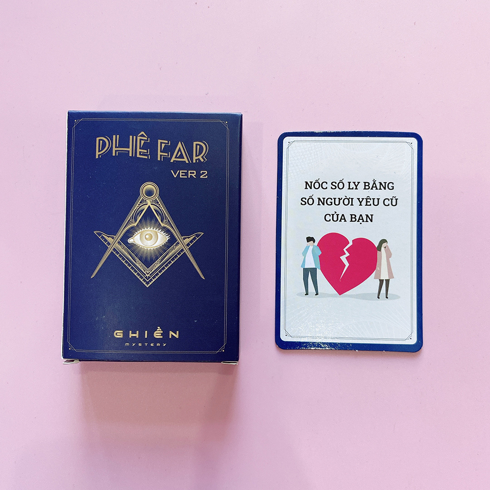 Bộ Bài PHÊ FAR Ver 2 Drinking Game 50 Lá Huệ Bài Ăn Nhậu Không Thể Thiếu Trong Mọi Cuộc Vui