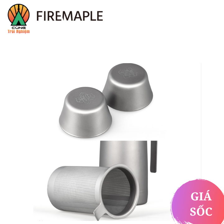 Bình pha trà Titanium Fire Maple chuyên du lịch cắm trại dã ngoại FMP-T320