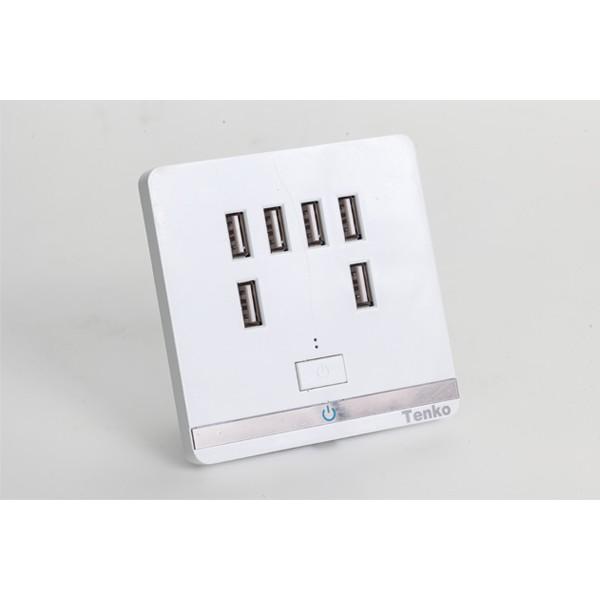 Âm Tường 6 Cổng USB Cao Cấp TK-BS6U - Cho Văn Phòng, Khách Sạn, Quán Cafe.vv